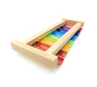 FUNNETOYU Tones Wooden Knock Piano for Multicolor Early Childhood Educational Musical Eye Coordination Training Wood and Iron Random Color