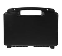 FUNNETOYU Tool Storage Box Portable Tool Organizer with Foam Pads Inside Black Plastic for Fishing and Outdoor Use 13.6 X 10.2 X 3.3 Inches