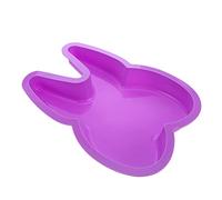 FUNNETOYU Tooth Cake Mold Silicone DIY Rabbit Ear Baking Mold Heat Resistant for Cakes Desserts Chocolate Cookies Bread Random Color Random Color