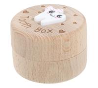 FUNNETOYU Tooth Keepsake Box Preserving Memories and Storing Multiple Baby Teeth with Intricate Carved Design Wooden Large Capacity for Baby Boys and Parents
