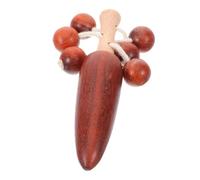 FUNNETOYU Traditional Wooden Drum for Babies and Toddlers, Cartoon Printed Hand Shaking, Timeless Sensory Music for Infant Development and Early Play