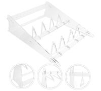 FUNNETOYU Transparent Acrylic Jewelry Stand Holder Clothes Hanger Style Necklace Earring Ring Bracelet Organizer Display Rack for Home Store with Smooth Surface and Stable Load Bearing