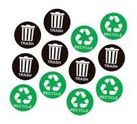 FUNNETOYU Trash Recycling Stickers Self Adhesive Garbage Can Decals for Waste Sorting at Home Office Garden Removable Labels for Garbage Classification
