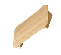 FUNNETOYU Under Desk Tilted Footstool Ergonomic Wooden Step Stool for Office Home Gaming Comfortable Foot Support Tool with Natural Texture for Enhanced Sitting Posture