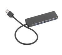 FUNNETOYU Usb 3.0 Hub 4 Ports Portable Data Hub with 25cm Cable Usb Splitter Adapter for Laptop and Pc for High-speed Transfer and Multi-device Connectivity