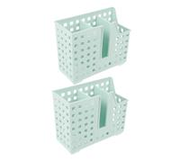 FUNNETOYU Utensil Bottom Drainage Holes with Three Compartments Universal Basket Drainer and 2pcs Multifunctional Dishwasher Basket for Or Quick Draining Kitchen Countertop Wall Mounting