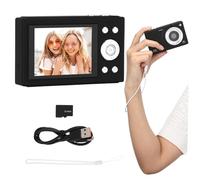 FUNNETOYU Vintage Black Digital Camera with Storage Wifi Sharing Zoom Compact Shoot for Teens and Students Lightweight Portable Travel Camera