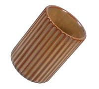 FUNNETOYU Vintage Ceramic Water Mug Retro Striped Tea Cup for Office Lightweight Drinking Mug for Coffee Milk Juice Easy to Clean with Stable Flat Bottom Design