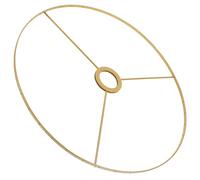 FUNNETOYU Vintage Iron Lamp Shade Frame E27 Socket, Detachable and Easy to Clean Wire Lampshade Frame for DIY Pendant or Table Lamp, Elegant Golden Finish for Decorative Lighting