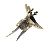 FUNNETOYU Vintage Three-legged Metal Wine Goblet Chinese Style Ancient Cup Home Decor Photography Prop