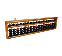 FUNNETOYU Vintage Wooden Chinese Abacus Column Math Learning Tool for School and Office Traditional Counting Frame with Elegant Craftsmanship Educational for Early Arithmetic Practice