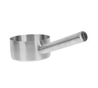 FUNNETOYU Water Moulded with and Handle Scoop Long Stainless Steel Sturdy Practical Multipurpose One-piece Tool Serving Watering Kitchen for Soup Household Tasks