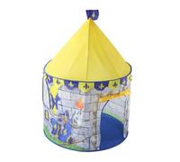 FUNNETOYU Water-resistant Playhouse Tent Portable Yellow Knight Castle Design Easy Setup Indoor Outdoor Play Tent for Spacious Creative Game House