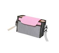 FUNNETOYU Waterproof Baby Stroller Organizer Bag Large Capacity Hanging Bag for Diapers Milk Bottles and Toys Lightweight Nylon Storage for Parent Convenience