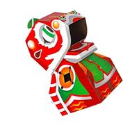 FUNNETOYU Wearable Cardboard Lion Costume DIY for Safe Cartoon Craft for Creative Role Play and Pretend Play Interactive Assembly Fun for Boys and Design