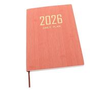 FUNNETOYU Weekly Planner PU Cover Daily Academic Organizer Notebook Monthly Agenda Journal English Layout Portable Professional Planner for Goals and Productivity