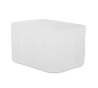 FUNNETOYU White Acrylic Manicure Tool Box for Organizing Nail Accessories and Clippers, Multifunctional Nail Art Tools Storage Case for Desktop Use by Students and Office Workers