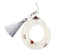 FUNNETOYU White Jade Bodhi Beads Phone Lanyard Multifunctional Mobile Phone Strap with Delicate Tassel Practical for Cameras and Bags