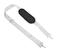 FUNNETOYU Wide Shoulder Strap Adjustable Replacement Belt, Nylon Padded Anti-slip Strap for Laptop Messenger Bag, Tool Box, Study Travel, Silver 58.9 Inch