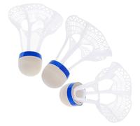 FUNNETOYU Windproof Badminton Shuttlecocks 3-Pack Plastic Moderate Weight for Training and Competitive Play Outdoors
