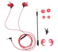 FUNNETOYU Wired Gaming Earbuds In Ear Headphones Microphone Ergonomic Arc-shaped Ear Wings for Computer Laptop Mobile 3.5mm Plug