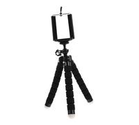 FUNNETOYU Wireless Selfie Remote Phone Shutter with Stable Tripod Stand Horizontal Vertical Camera Mode for Group Photos Video Calls and Live Streaming Compact Black Octopus Design
