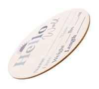 FUNNETOYU Wood Growth Commemorative Card Monthly Progress Cards for Newborn Welcome Signs to Record Growth Months