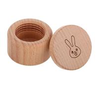 FUNNETOYU Wooden Baby Tooth Storage Box with Lid Toddler Teeth Keepsake Chest for Kids Memory for Nursery