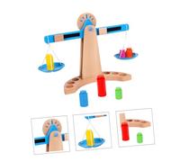 FUNNETOYU Wooden Balance Scale for Educational DIY Learning Tool Creative Kindergarten Early Learning Premium Wood Construction for Boys and Exploring Balance and Math Concepts