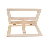 FUNNETOYU Wooden Book Reading Rack Tilt Viewing Angles Pine Book Reading Bracket Prevents Myopia Suitable for Tablet Office or Library