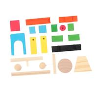 FUNNETOYU Wooden Domino Blocks for Bright Color Educational Building with Safe Water-based Paint Enhances Hand-eye Coordination and Cognitive Skills for Boys