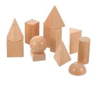 FUNNETOYU Wooden Geometric Blocks Educational for Safe Shape Matching Puzzle Smooth Natural Construction for Cognitive Development and Fine Motor Skills