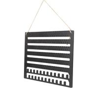 FUNNETOYU Wooden Hanging Earring Organizer with Wall-mounted Design, Large Capacity Jewelry Holder for Studs and Necklaces, Space-saving Display Rack Suitable for Homes and Stores