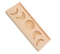 FUNNETOYU Wooden Tarot Card Stand Holder Moon Phase Design Elegant Display for Tarot Cards Compact Easy to Assemble for Organizing Your Tarot Reading Space