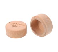 FUNNETOYU Wooden Tooth Keepsake Box with Separate Slots and Hair Collector, Beige Storage Container for Organizing Teeth and Preserving Childhood Memories at Home Or Shelf