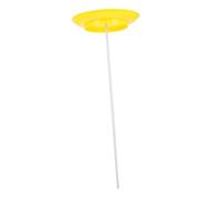 FUNNETOYU Yellow Juggling Spinning Plate Set with Stick for Stage Performance Circus Prop Learn Juggling Equipment for Beginners and Professionals for Festival Party Games and Acrobatics