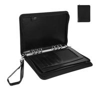 FUNNETOYU Zippered Business Portfolio Binder Organizer with Multiple Pockets and Card Slots Document Wallet Folder for Office and Travel Professional Minimalist Folio for Efficient Paperwork