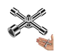 Funngy 5-in-1 Triangle Key,Professional Triangle Key Durable Rustproof T-Shape Utility Key for Electric Meter Box Gas Cupboard Water Meter Radiator Valves Wheelie Bin & Service Cabinets