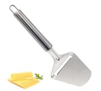 Funngy Cheese Slicer, 1 PCS Cheese Cutter with Handles Stainless Steel Handheld Kitchen Tool for Block Cheese Parmesan Butter & Vegetables Portable Grater Slicer Utensil