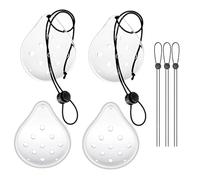 Funngy Eye Patch,4 PCS Eye Shield After Surgery Eye Patches for Adults Medical Plastic 9 Hole Eye Patches Eye Shield for Eye Surgery Covering Breathable After Surgery Eye Protection Eye Care Supplies