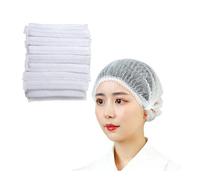 Funngy Hair Nets Cap,100 PCS Women Hairnets Caps Hairnet Kitchen Hairnets White Hairnet Elastic Dust Cap Hair Net for Kitchen Catering Sleeping Foodservice Salon SPA Dust free Workspace