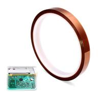 Funngy Heat Resistant Tape,1 Rolls High Temp Insulation Tapes High Temperature Worked Well for Masking Sublimation Transfer Soldering Powder Coating Printing PCB Board Packing Fixing 10 mm