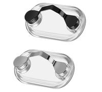Funngy Magnetic Glasses Holder,2 PCS Stainless Steel Eyeglasses Holder with Magnetic Clips Portable Spectacle Clips for Glasses Sunglasses Earphones & ID Badge Eyewear Hook Attaches to Clothing