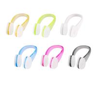 Funngy Nose Clip Swimming,6 PCS Soft Silicone Reusable Swimming Nose Clips for Adults and Kids Beginners Waterproof Colourful Noses Clip Plugs for Training Water Sports and Pool Accessories