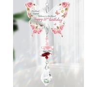 Funnli 18th Birthday Gifts for Girls, Butterfly Acrylic Crystal Suncatcher 18th B-Day Present for Daughter Friend Bestie Sister, Birthday Gifts for Daughter Adult