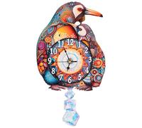 Funnli 3D Puzzle Model Kits for Adults, Unique Animal-Shaped 3D Vintage Wall Clock Puzzle, DIY Assembly Toy, Craft Kits for Men & Women (Parent-Child Penguin Clock)
