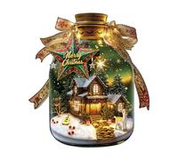 Funnli Wooden Puzzles for Adults, Unique Animal/Plant Shape Wooden Jigsaw Puzzles for Adults and Kids with Wood Gift Box (Christmas message in a bottle)