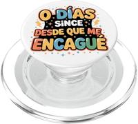 Funny 0 Days Since Bilingual Spanglish Humor PopSockets PopGrip for MagSafe