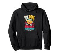 Funny 10K Runner Brunch Waffle for 6.2 Mile Finishers Pullover Hoodie