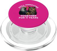Funny 11th Anniversary Still Annoying Couple 11 Year PopSockets PopGrip for MagSafe
